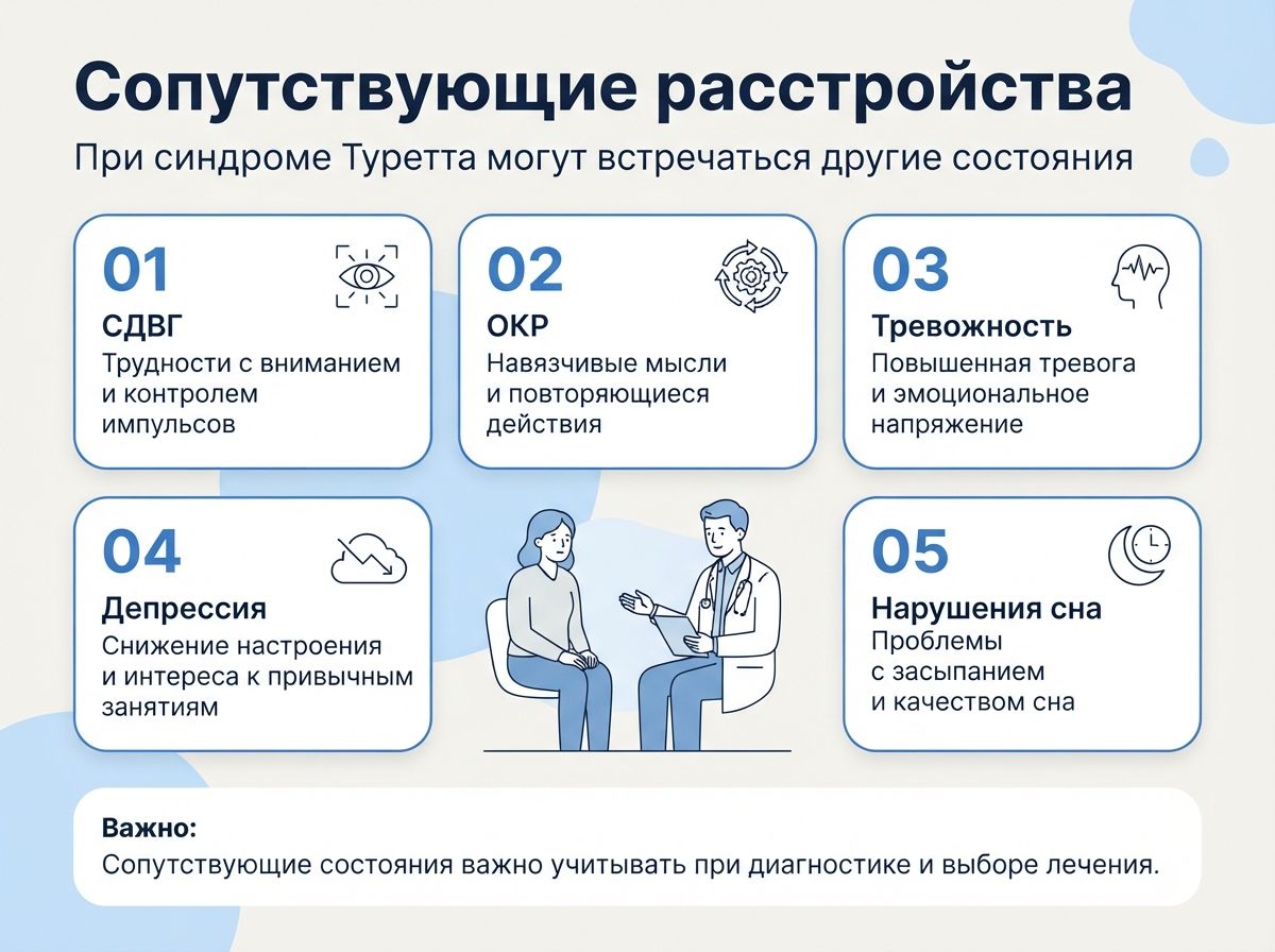 Лечение синдрома Туретта в Кабардинке инфографика